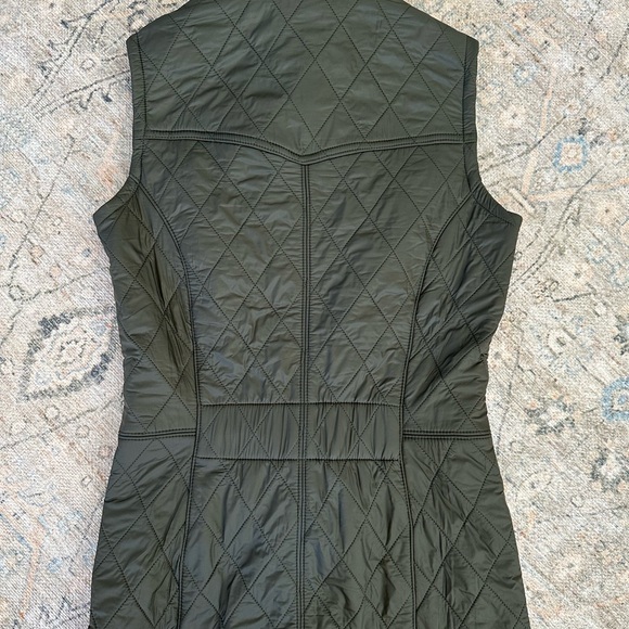 Barbour Olive Calvary Gillet Vest - Picture 2 of 9